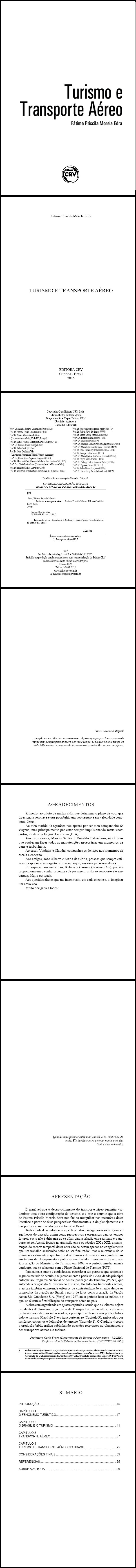 TURISMO E TRANSPORTE AÉREO